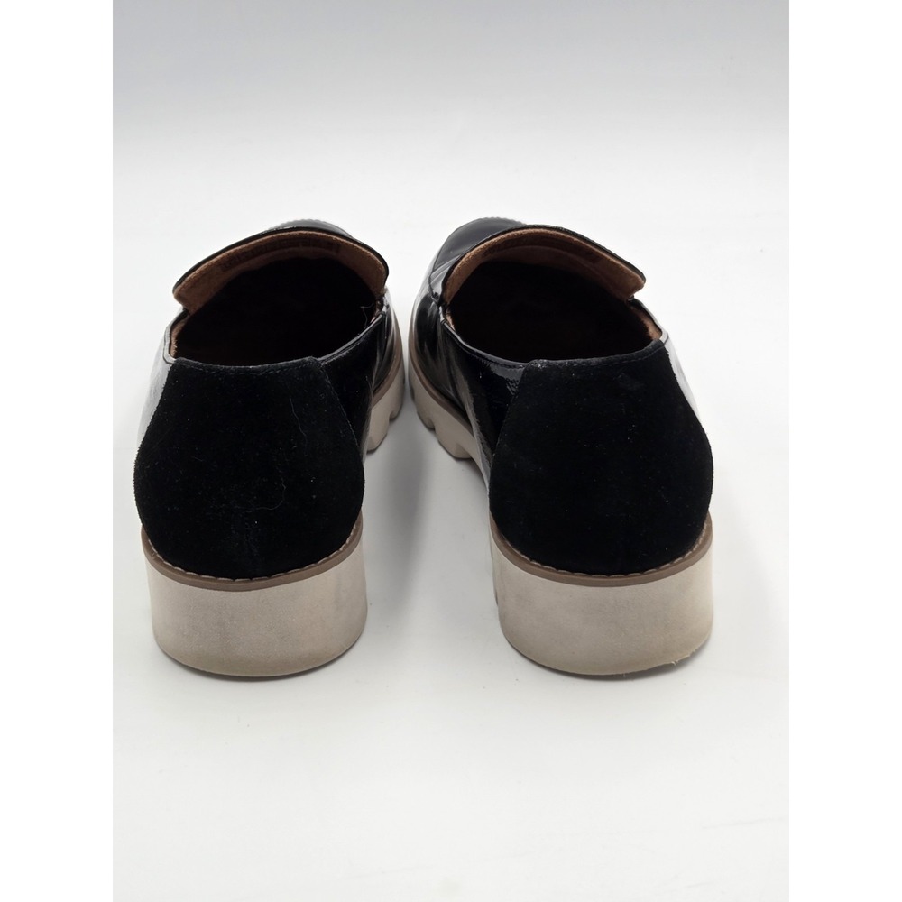 Vionic Kensley Loafers Womens 8.5 Black Patent Leather Comfort Slip On Shoes - Picture 4 of 7